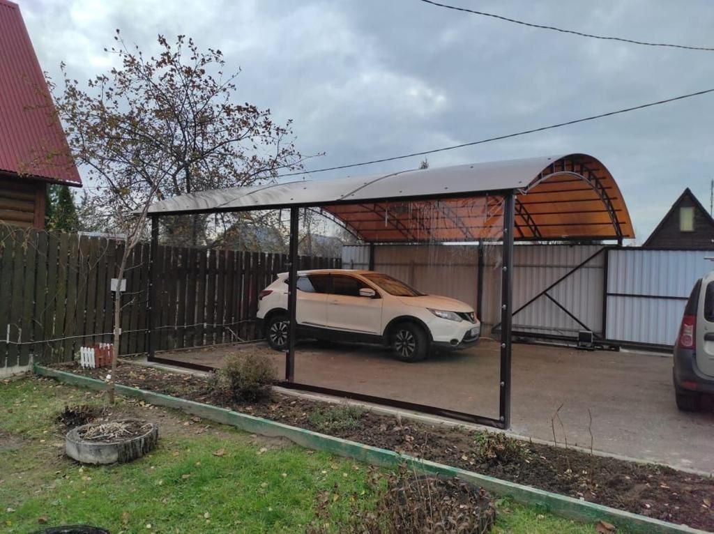 Прозрачные шторы ПВХ для навеса под автомобиль в Бологом